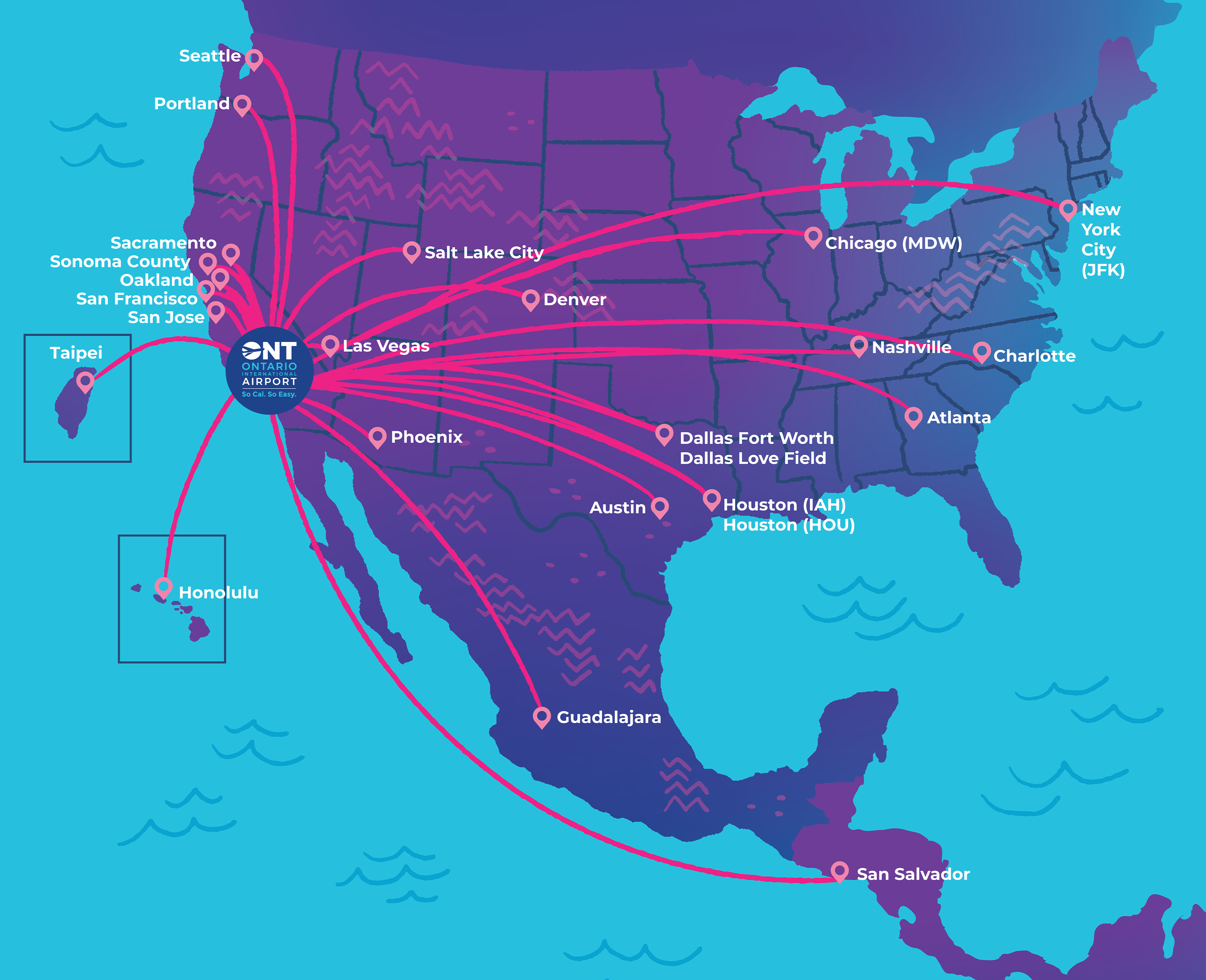 Routes map new August 2024