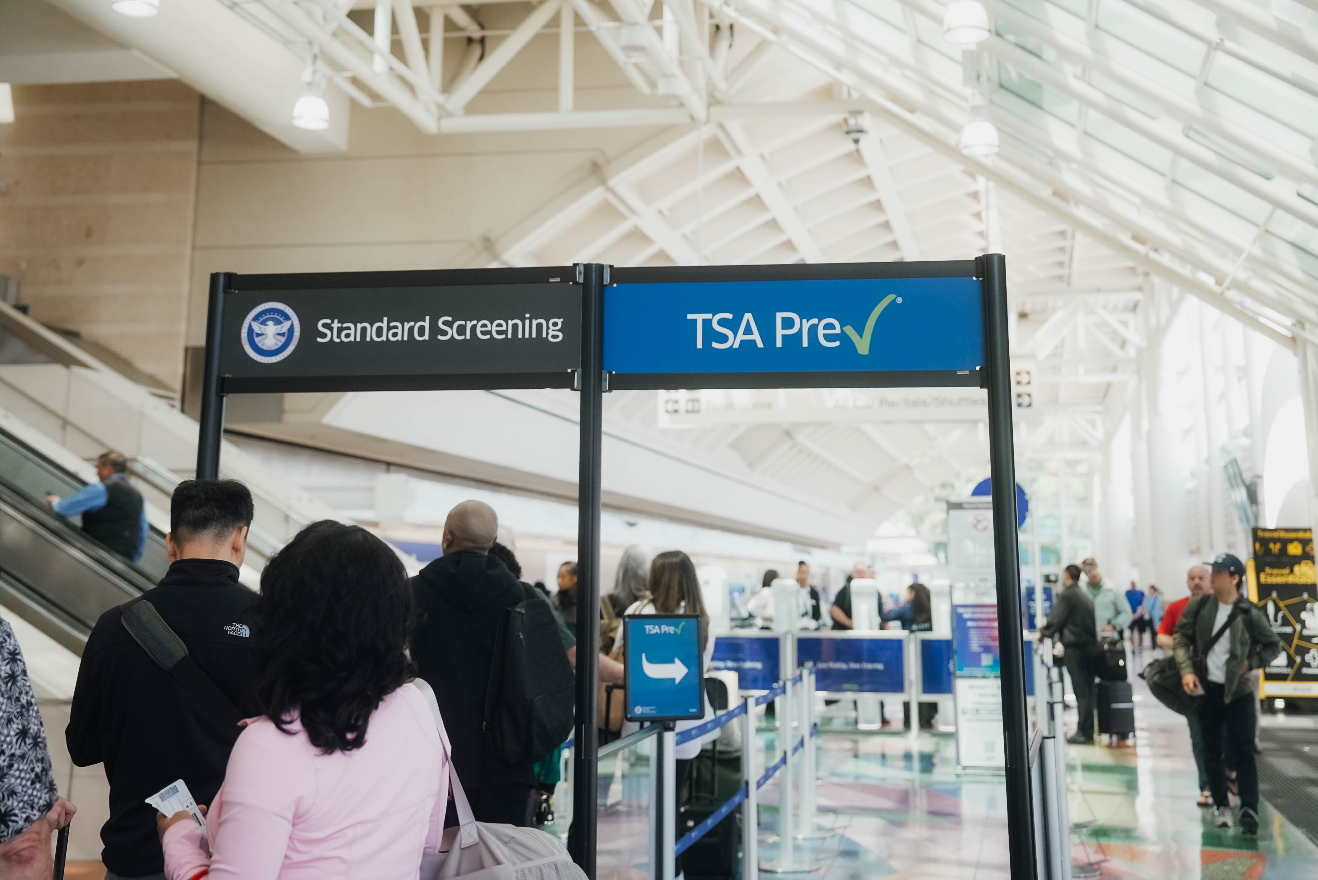 TSA Security Screening passenger line