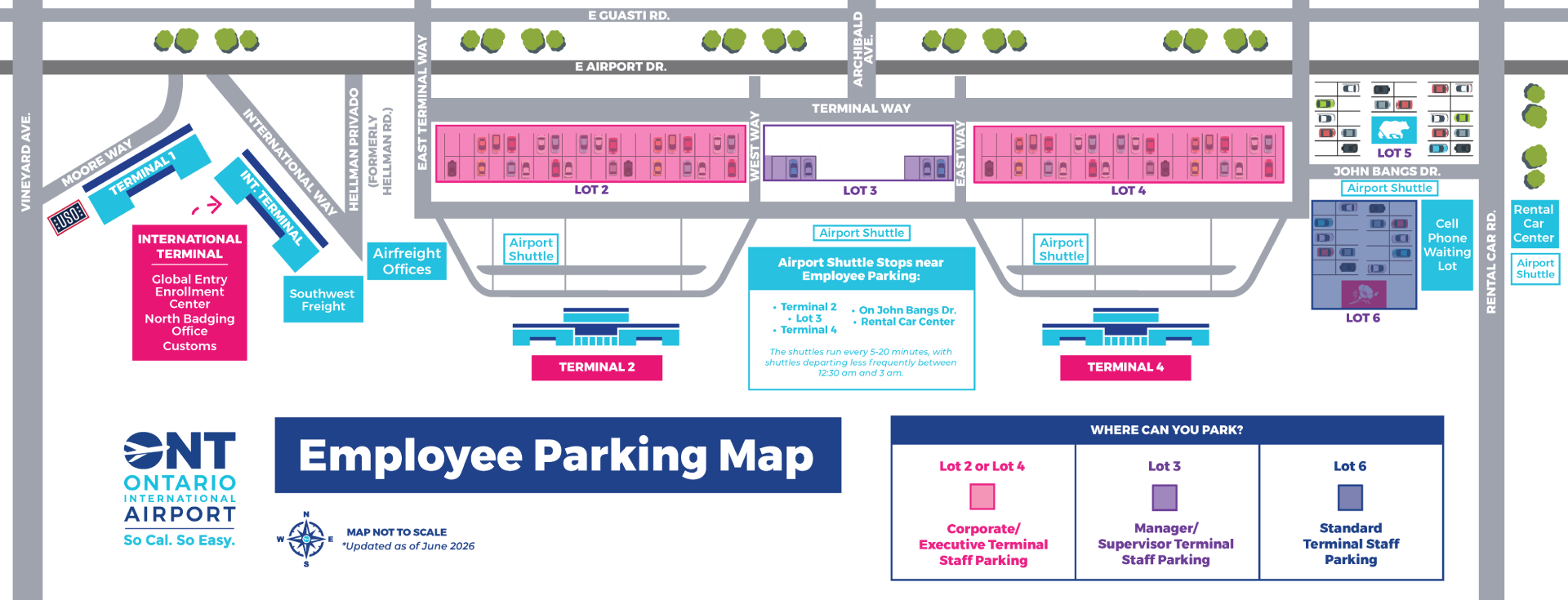 ONT Employee Parking Map