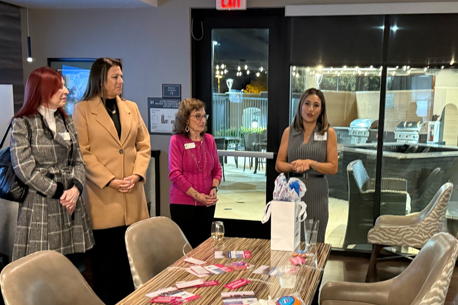 Connie Royal attends the monthly Brea Chamber Business Leaders Connect (BLC) Monthly Mixer