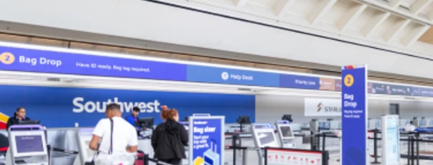 Passengers at the ticket booth 