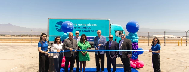 Ribbon cutting of zero-emission fleet truck