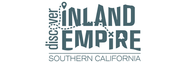 Logo of "Discover Inland Empire, Southern California" in teal text.